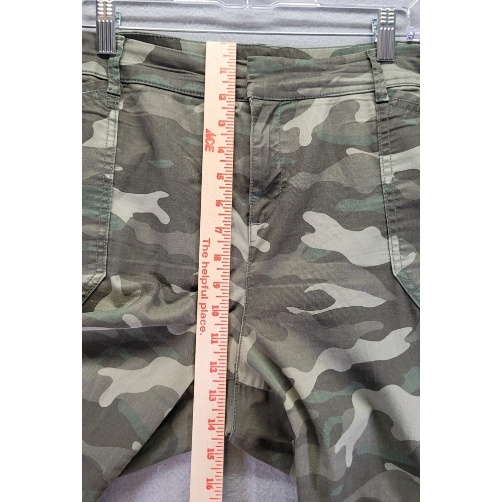 Old Navy Chino Camo Pixie Pants Green Womens‎ Size 18 Straight Leg - Picture 6 of 10